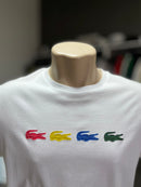 CAMISETA LACOSTE WISH EDITION COM ESTAMPA CENTRALIZADA