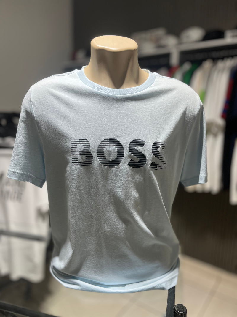 CAMISETA COM ESTAMPA BOSS EM ALTO RELEVO EMBORRACHADO