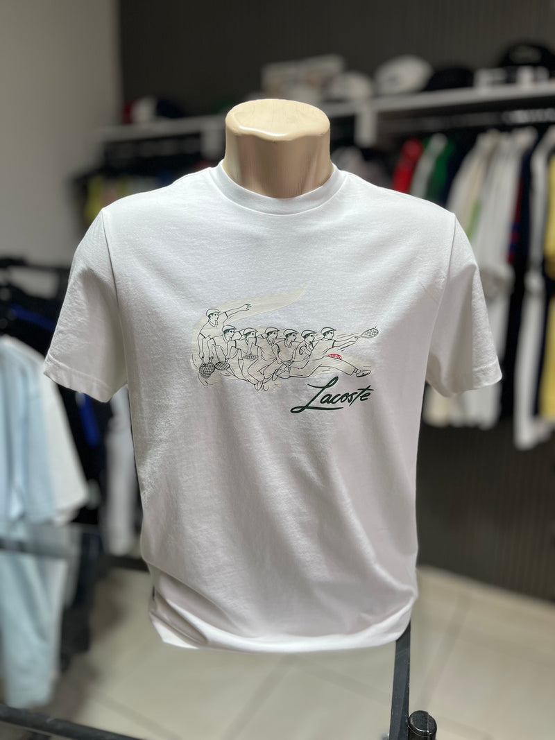 CAMISETA RENÉ LACOSTE PRINT TENNIS HERITAGE