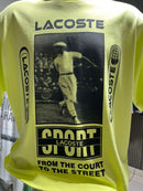 CAMISETA LACOSTE RELAXED FIT COM ESTAMPA DE RENE