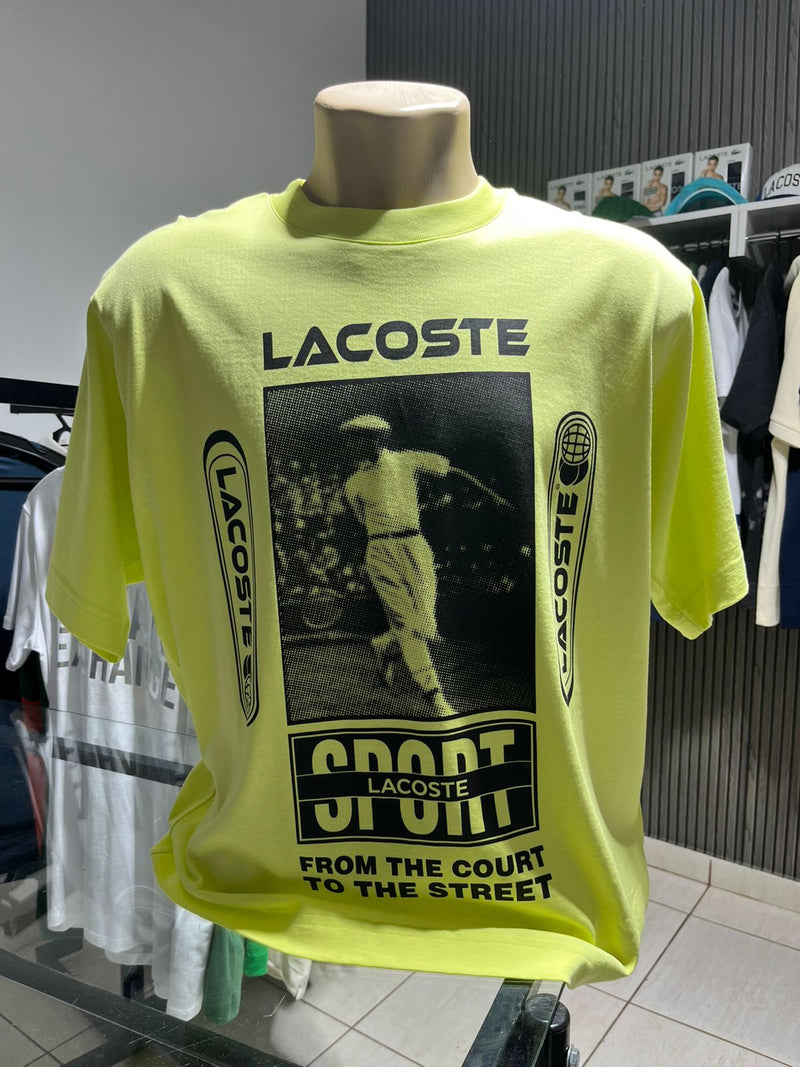 CAMISETA RELAXED FIT COM ESTAMPA DE RENE LACOSTE