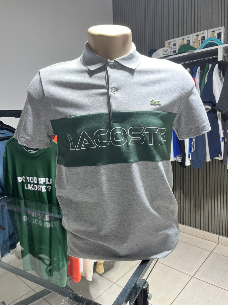 POLO LACOSTE LETREIRO